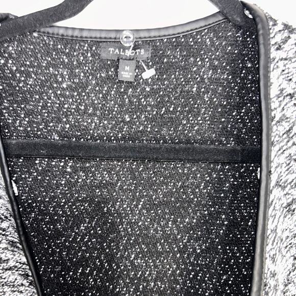 Talbots Boucle Weave Vest Medium - Picture 4 of 6